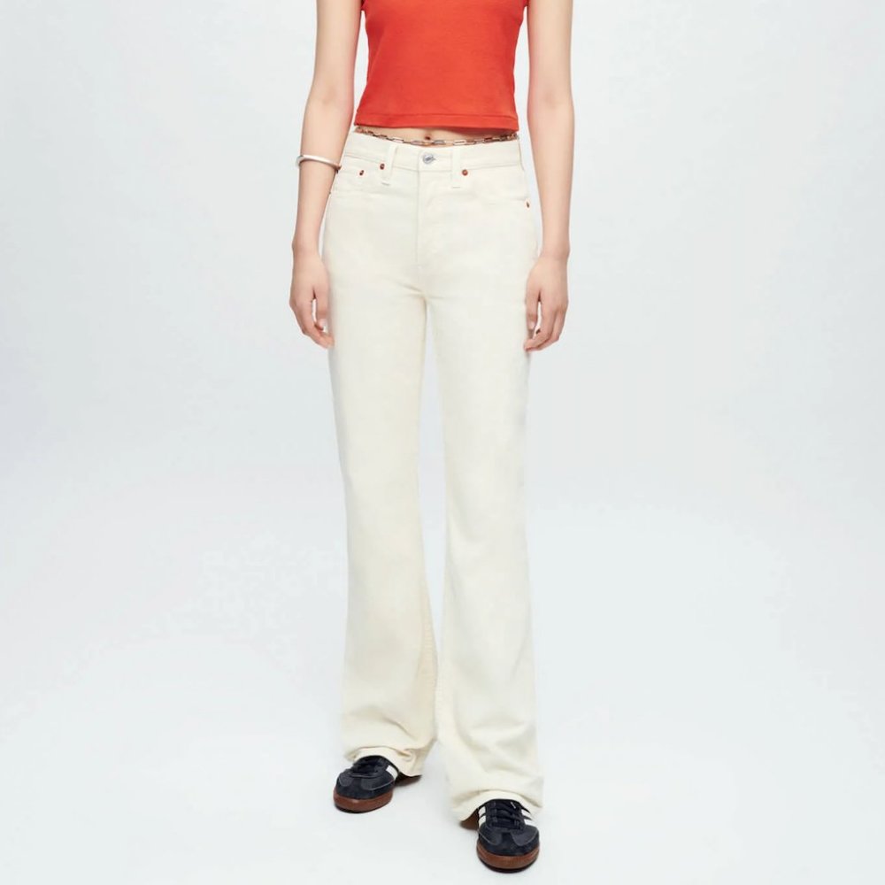 70s Pocket Loose Flare Corduroy / Cord Pants